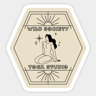 Wild Society Yoga Studio II Sticker